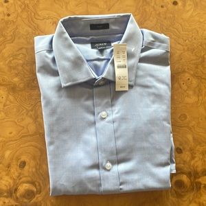 J. Crew blue button-down, size L slim, wide collar